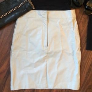Nasty Gal Faux Leather Mini Skirt Grey